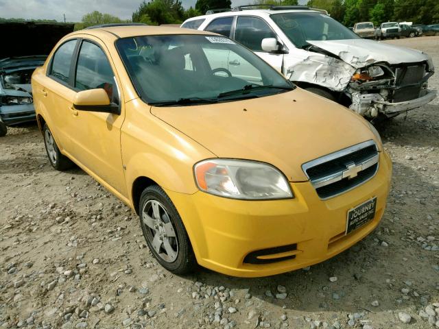 KL1TD56E79B381176 - 2009 CHEVROLET AVEO LS YELLOW photo 1