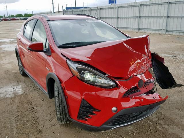 JTDKDTB36K1622458 - 2019 TOYOTA PRIUS C RED photo 1