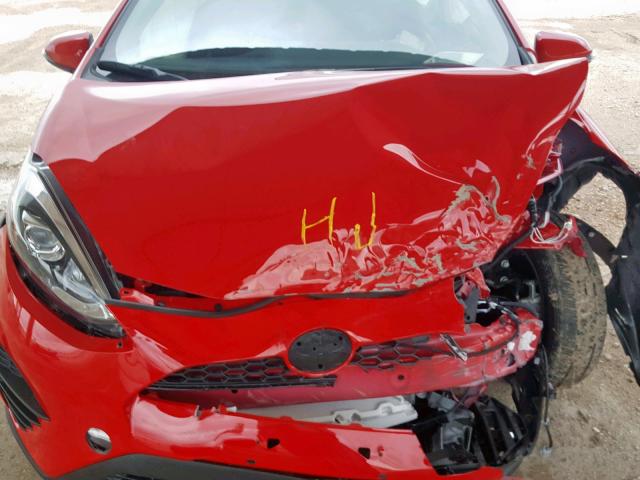 JTDKDTB36K1622458 - 2019 TOYOTA PRIUS C RED photo 7