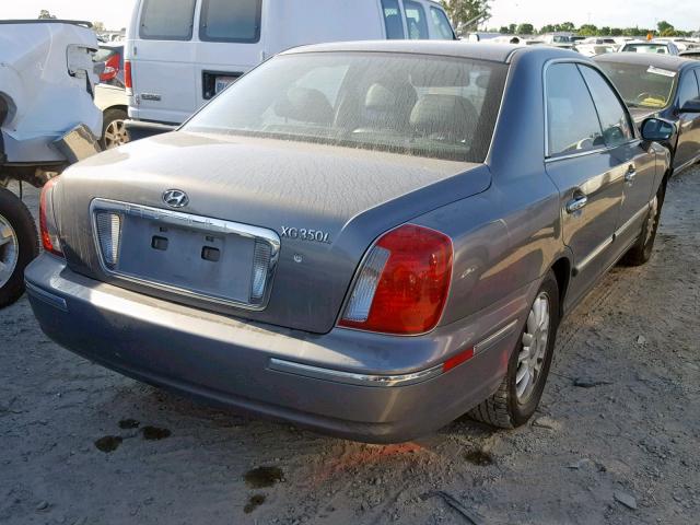 KMHFU45E44A354870 - 2004 HYUNDAI XG 350 GRAY photo 4