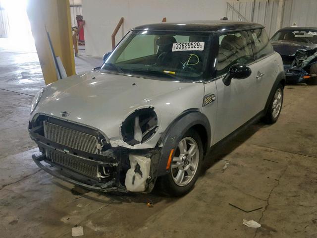 WMWSU3C52DT545530 - 2013 MINI COOPER SILVER photo 2