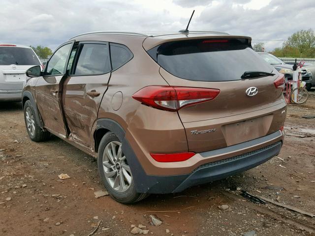 KM8J3CA4XHU498786 - 2017 HYUNDAI TUCSON LIM BROWN photo 3