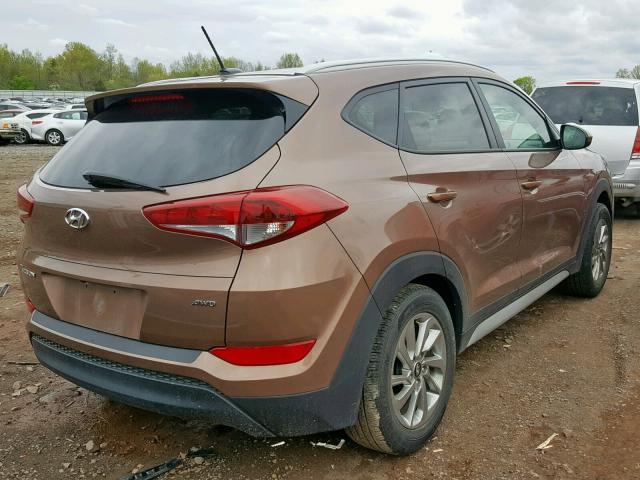 KM8J3CA4XHU498786 - 2017 HYUNDAI TUCSON LIM BROWN photo 4