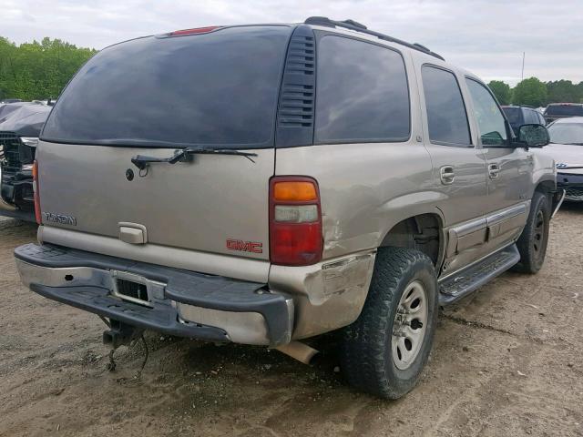 1GKEC13Z92R187965 - 2002 GMC YUKON TAN photo 4