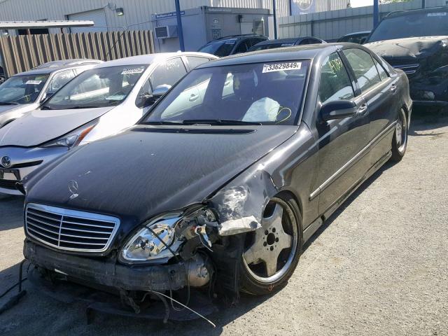 WDBNG75J4YA131478 - 2000 MERCEDES-BENZ S 500 BLACK photo 2