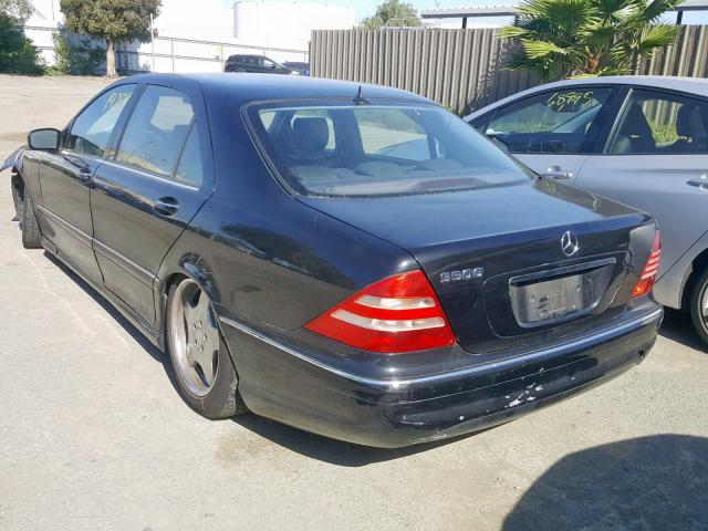 WDBNG75J4YA131478 - 2000 MERCEDES-BENZ S 500 BLACK photo 3