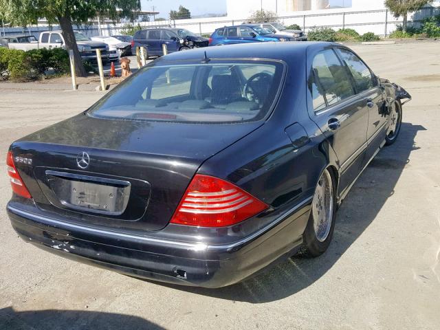 WDBNG75J4YA131478 - 2000 MERCEDES-BENZ S 500 BLACK photo 4