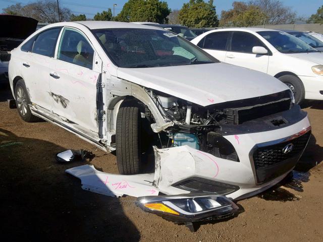 KMHE24L39HA068926 - 2017 HYUNDAI SONATA HYB WHITE photo 1