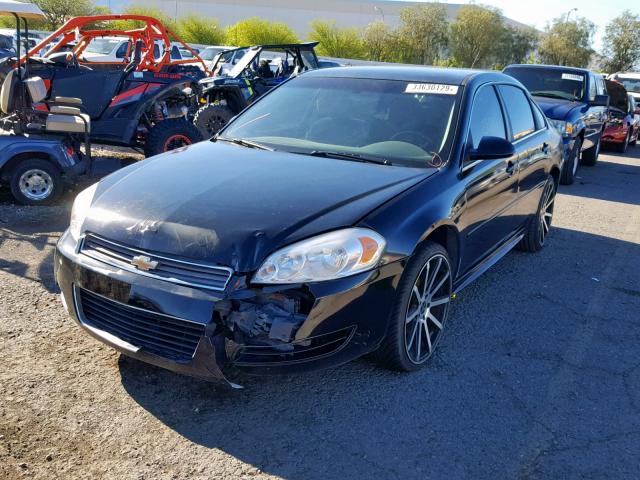 2G1WF5E31C1126832 - 2012 CHEVROLET IMPALA LS BLACK photo 2