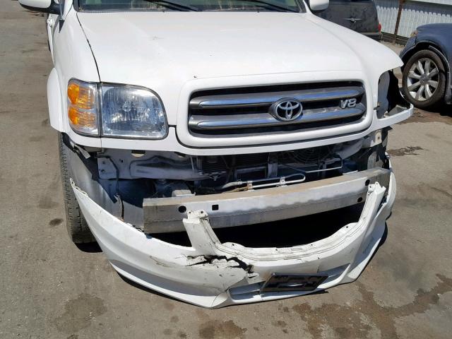 5TDZT38A61S021575 - 2001 TOYOTA SEQUOIA LI WHITE photo 9