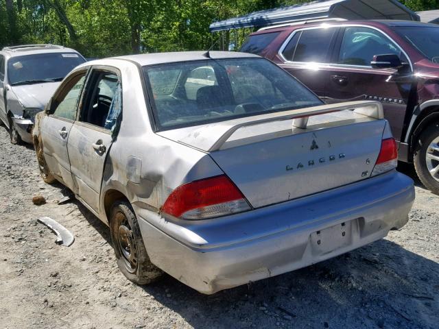 JA3AJ26E33U008458 - 2003 MITSUBISHI LANCER ES SILVER photo 3