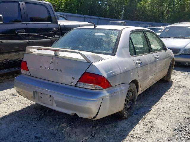 JA3AJ26E33U008458 - 2003 MITSUBISHI LANCER ES SILVER photo 4