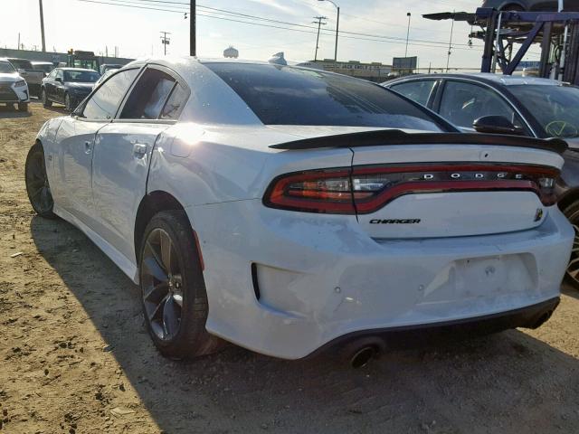 2C3CDXGJ2KH506859 - 2019 DODGE CHARGER SC WHITE photo 3