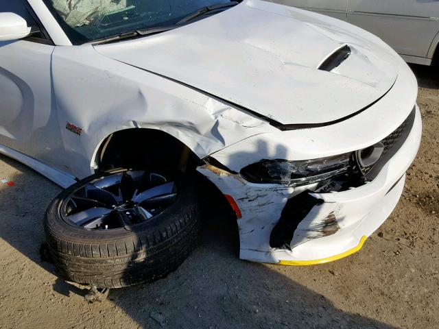 2C3CDXGJ2KH506859 - 2019 DODGE CHARGER SC WHITE photo 9