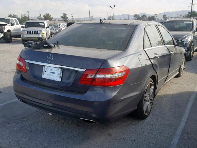 WDDHF5GB2AA157682 - 2010 MERCEDES-BENZ E 350 GRAY photo 4