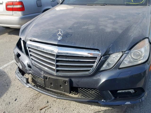 WDDHF5GB2AA157682 - 2010 MERCEDES-BENZ E 350 GRAY photo 9