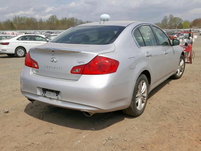 JN1CV6AR4FM523458 - 2015 INFINITI Q40 SILVER photo 4