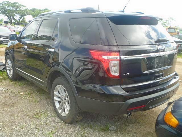 1FMHK7D85CGA54259 - 2012 FORD EXPLORER X BLACK photo 3