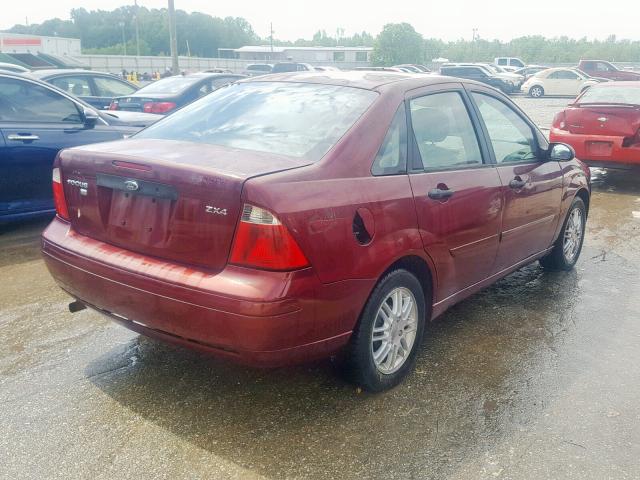 1FAFP34N36W212741 - 2006 FORD FOCUS ZX4 PURPLE photo 4