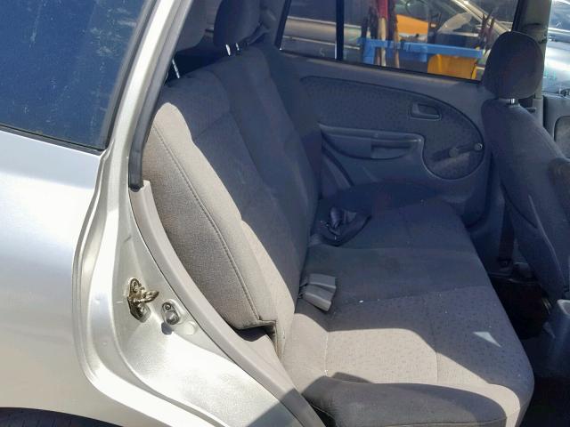 KNADC165746232399 - 2004 KIA RIO CINCO SILVER photo 6