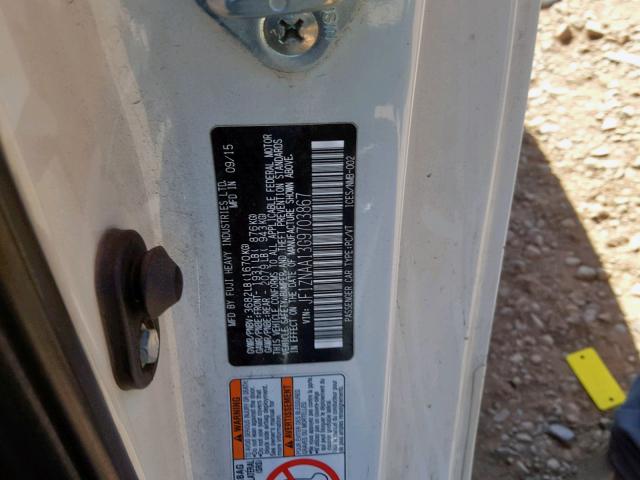 JF1ZNAA13G9703867 - 2016 TOYOTA SCION FR-S WHITE photo 10