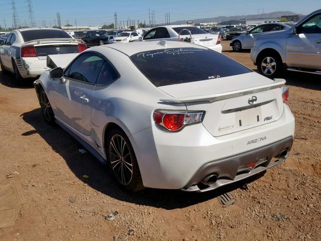 JF1ZNAA13G9703867 - 2016 TOYOTA SCION FR-S WHITE photo 3
