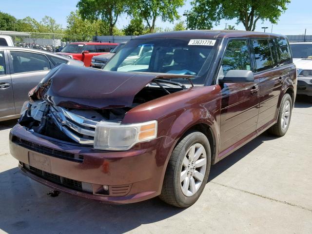 2FMDK51C29BA23305 - 2009 FORD FLEX SE MAROON photo 2