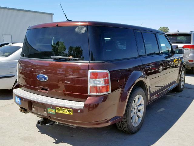 2FMDK51C29BA23305 - 2009 FORD FLEX SE MAROON photo 4