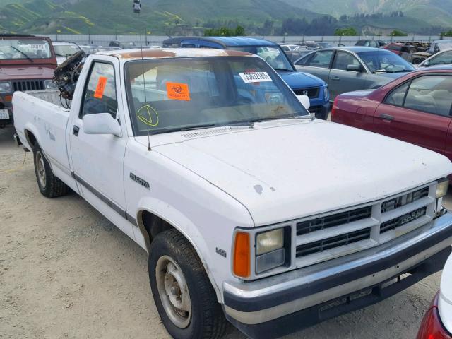 1B7FL26X3LS739745 - 1990 DODGE DAKOTA WHITE photo 1