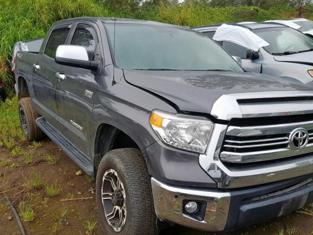 5TFDY5F1XGX537287 - 2016 TOYOTA TUNDRA CRE GRAY photo 1