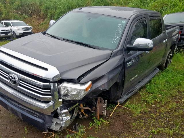 5TFDY5F1XGX537287 - 2016 TOYOTA TUNDRA CRE GRAY photo 2