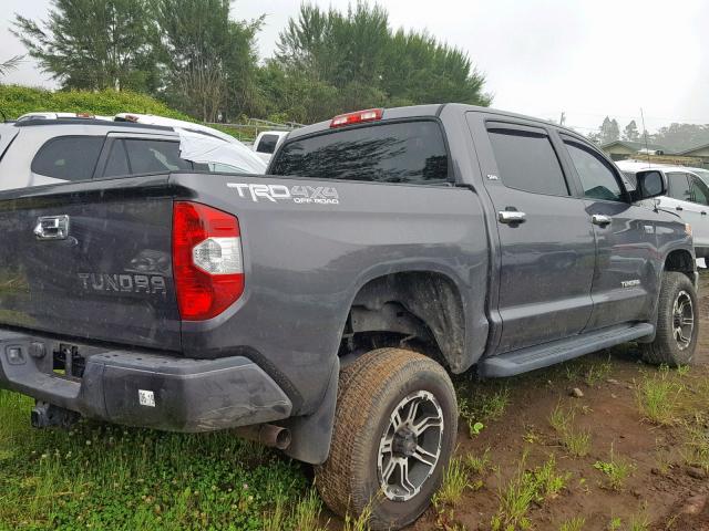 5TFDY5F1XGX537287 - 2016 TOYOTA TUNDRA CRE GRAY photo 4