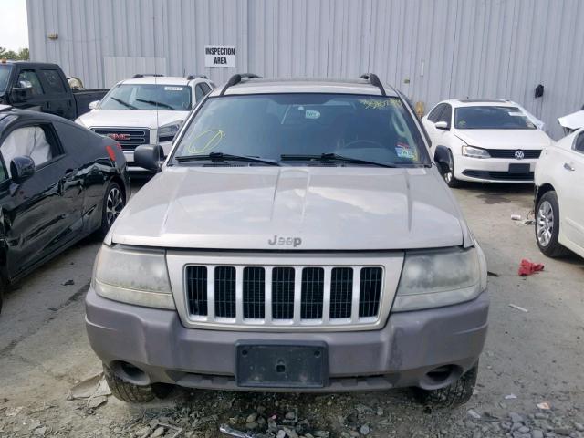 1J4GW48S94C146440 - 2004 JEEP GRAND CHER BEIGE photo 9