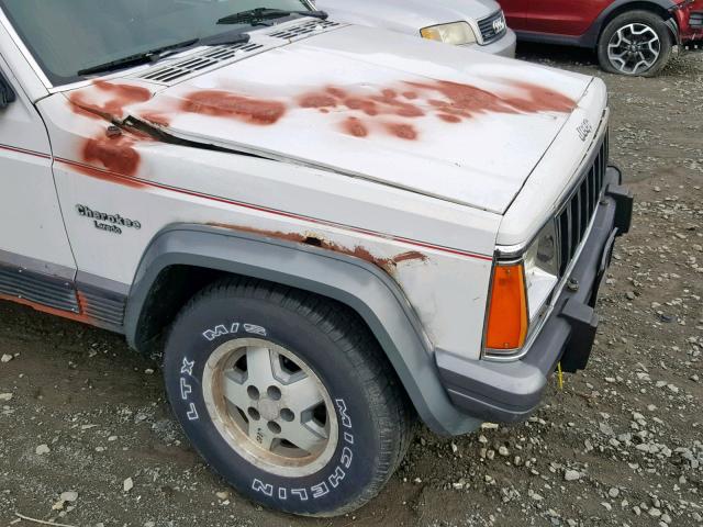 1J4FJ58S2NL186778 - 1992 JEEP CHEROKEE L WHITE photo 9