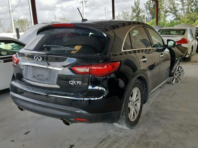 JN8CS1MU0EM451086 - 2014 INFINITI QX70 BLACK photo 4