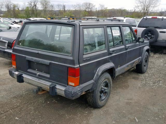 1J4FJ58L5LL231136 - 1990 JEEP CHEROKEE L BLACK photo 4