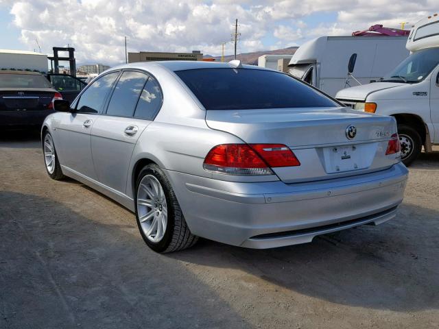 WBAHL83546DT00798 - 2006 BMW 750 I SILVER photo 3