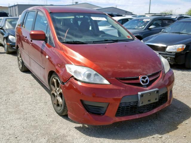 JM1CR29L190347412 - 2009 MAZDA 5 RED photo 1