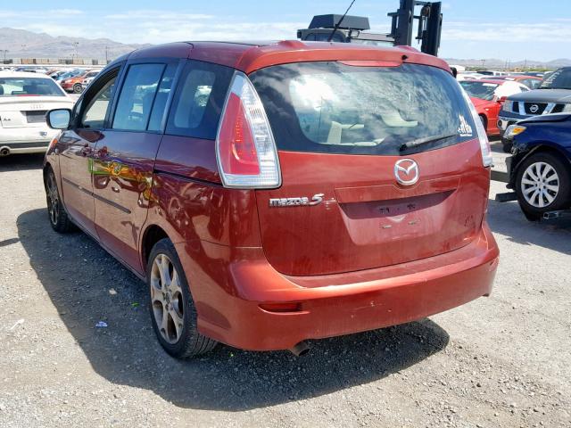 JM1CR29L190347412 - 2009 MAZDA 5 RED photo 3