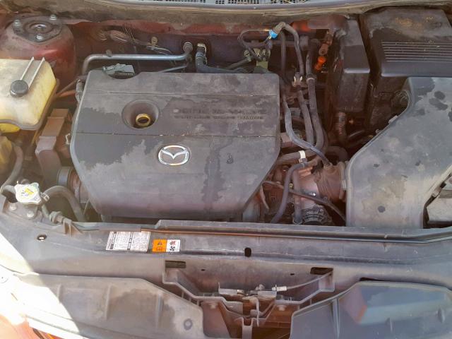 JM1CR29L190347412 - 2009 MAZDA 5 RED photo 7