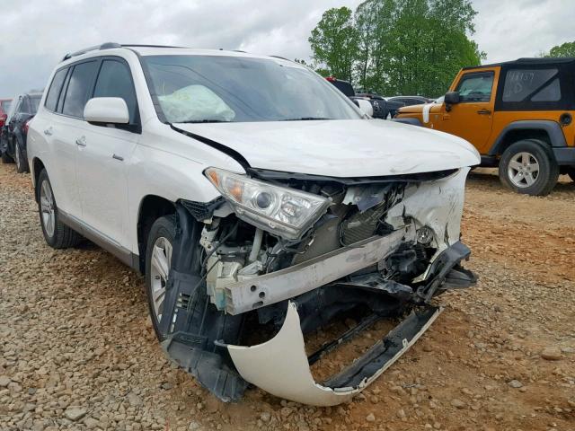 5TDYK3EH8DS105272 - 2013 TOYOTA HIGHLANDER WHITE photo 1