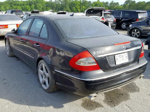 WDBUF56X99B385995 - 2009 MERCEDES-BENZ E 350 BLACK photo 3