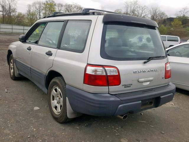 JF1SF63521H726419 - 2001 SUBARU FORESTER L SILVER photo 3