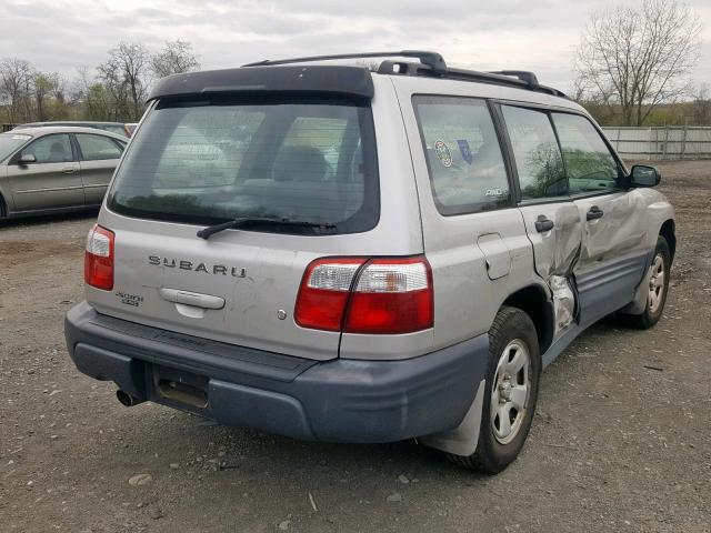 JF1SF63521H726419 - 2001 SUBARU FORESTER L SILVER photo 4