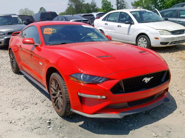 1FA6P8CF3J5120583 - 2018 FORD MUSTANG GT RED photo 1