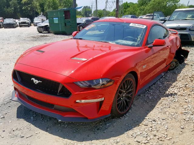 1FA6P8CF3J5120583 - 2018 FORD MUSTANG GT RED photo 2