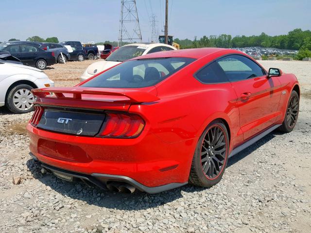 1FA6P8CF3J5120583 - 2018 FORD MUSTANG GT RED photo 4