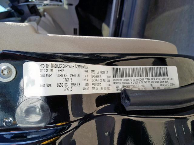 1J8HH58287C635936 - 2007 JEEP COMMANDER BLACK photo 10