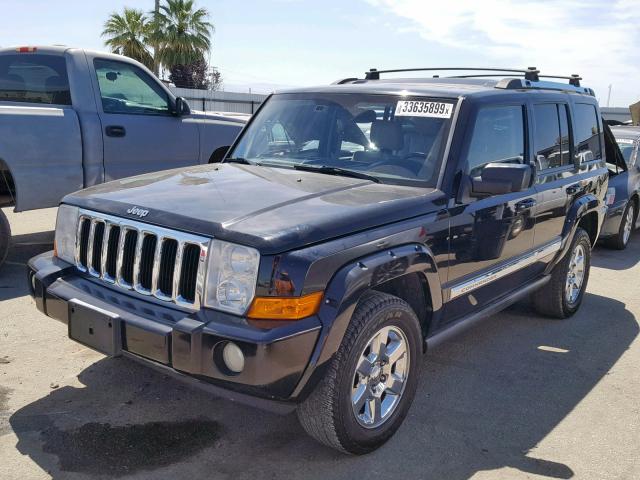 1J8HH58287C635936 - 2007 JEEP COMMANDER BLACK photo 2
