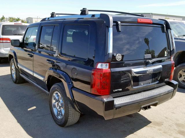 1J8HH58287C635936 - 2007 JEEP COMMANDER BLACK photo 3